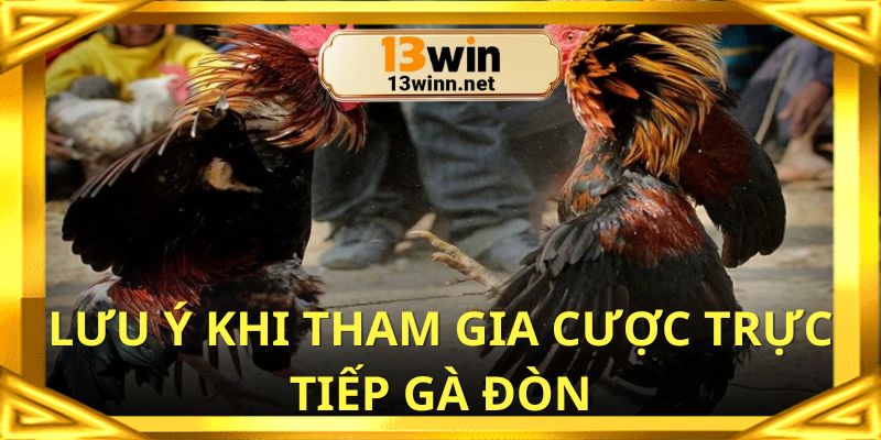 Các mẹo cần lưu ý khi tham gia cược trực tiếp gà đòn
